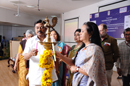 Smt.  Shakuntala D.Gamlin, Secretary (DEPwD), lighting the lamp during Inauguration