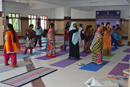 Parents of Special Children performing yoga
