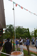 Shri.Nachiketa Rout, Director (Officiating) hoisting the Tricolor National Flag during 74th Independence Day celebration