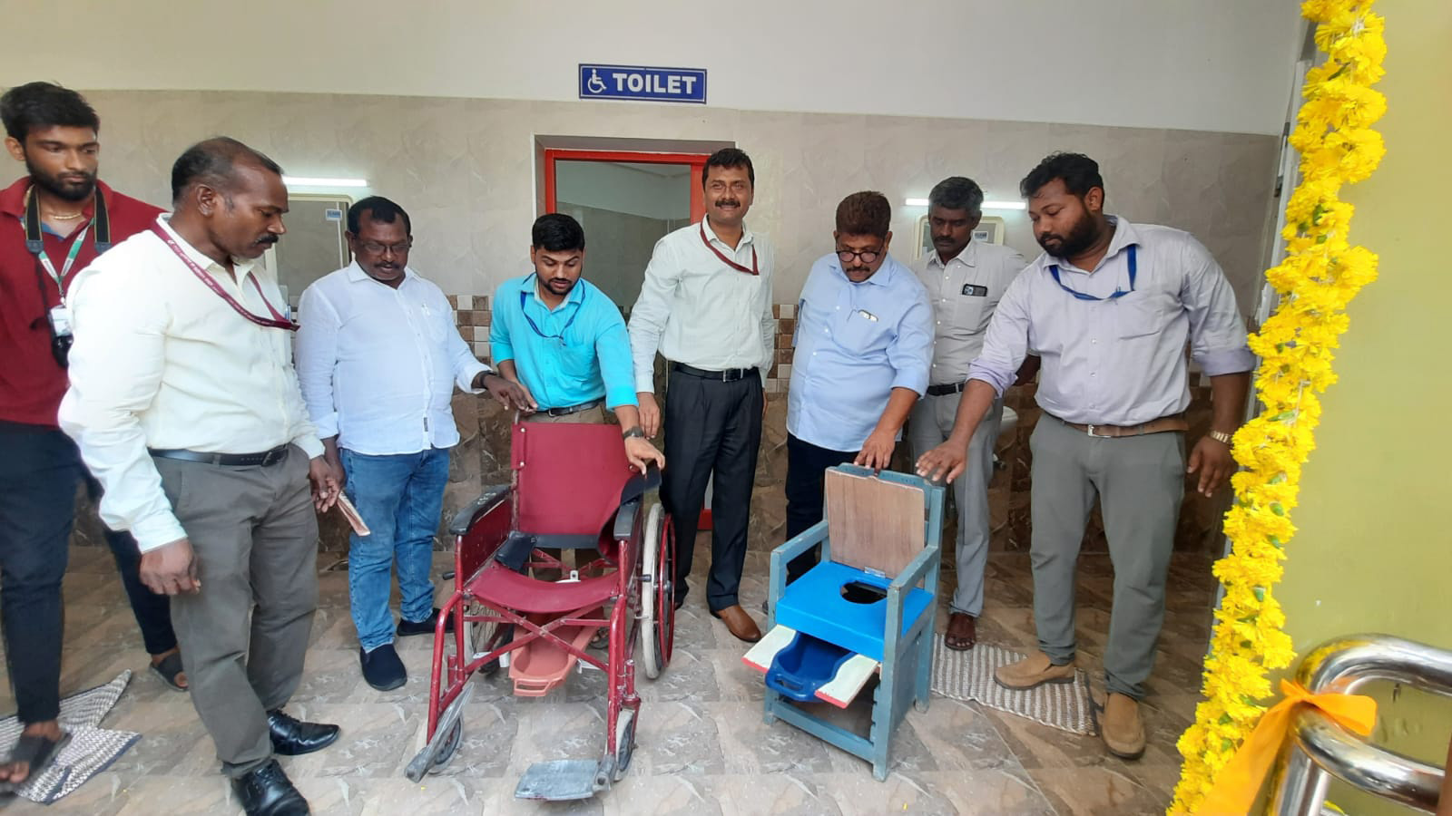 Launching of Accessible Toilet Seat and Wheelchair Adaptation